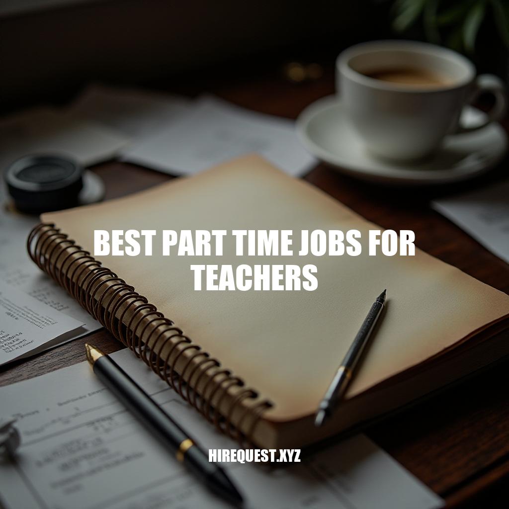 10 Best Part Time Jobs for Teachers: Flexible Opportunities Beyond the Classroom